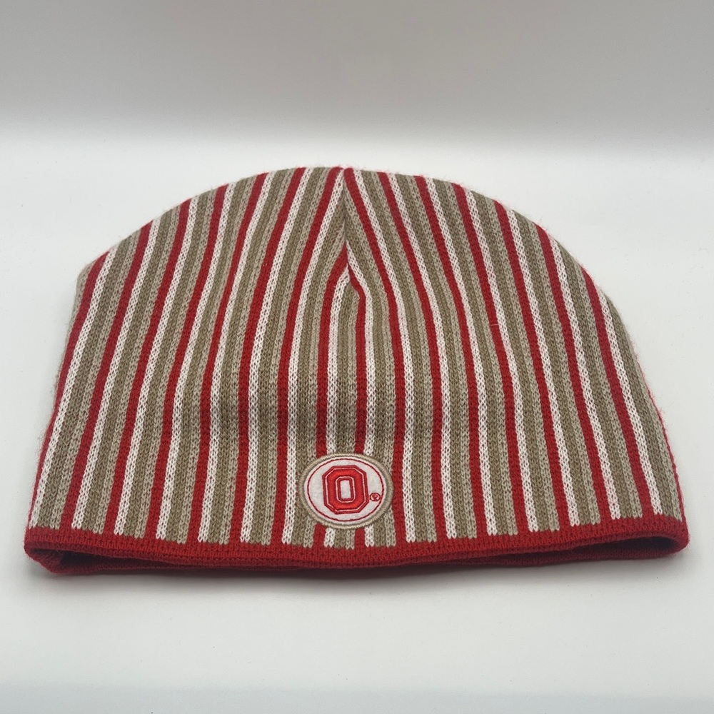 NCAA Ohio State Striped Knit Beanie